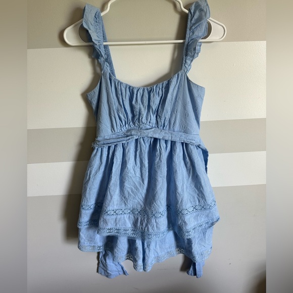 Altar'd State Pants - Altar'd State Baby Blue Eyelet romper